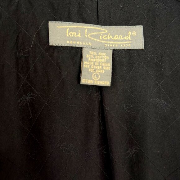 Tori Richard Mens Silk Blazer Jacket Size L Monogram Buttons 3 Button Lined - Picture 13 of 13